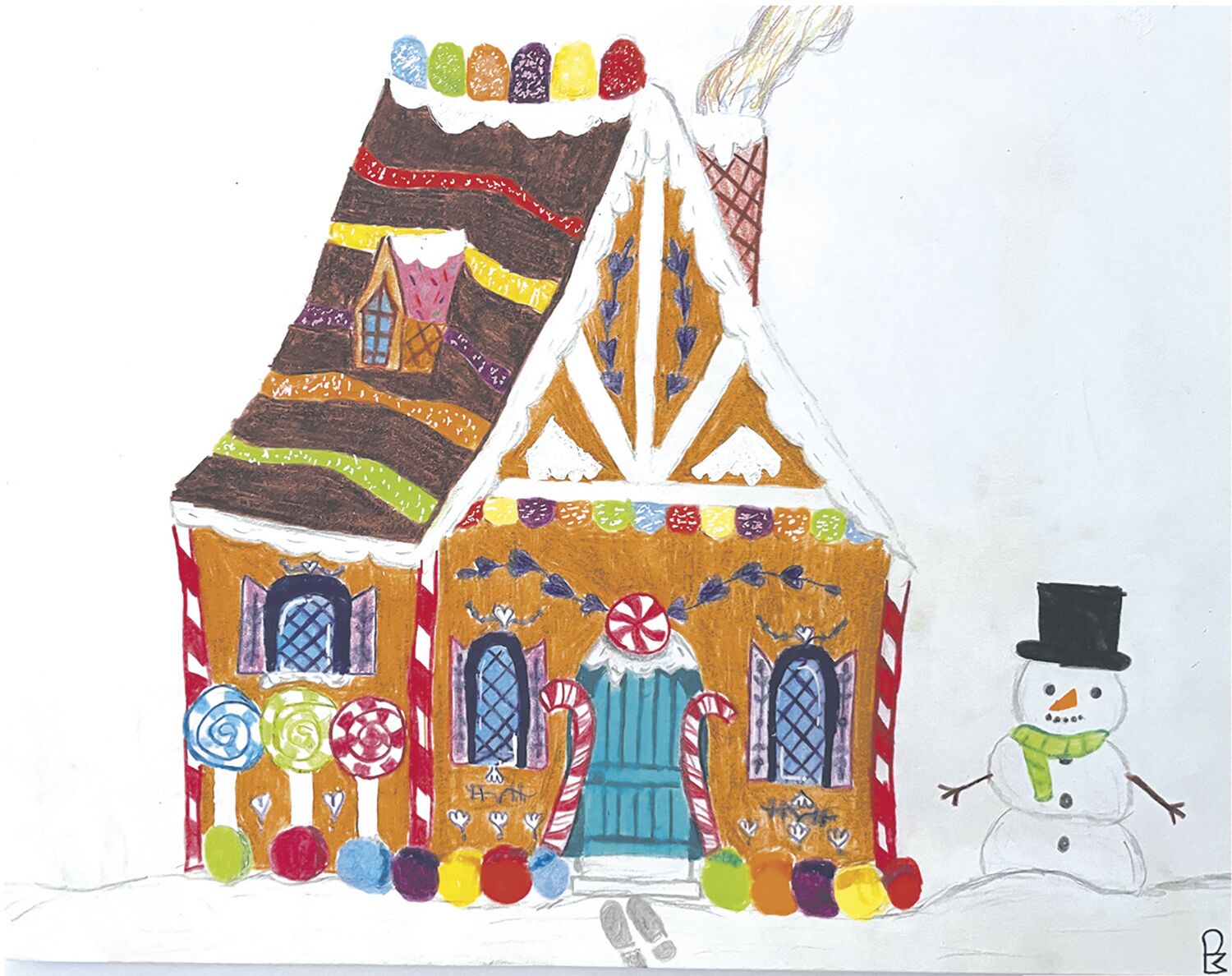 Paige Mahon Christmas drawing